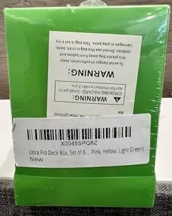 Ultra Pro Multi Color Deck Boxes Magic Pokemon YuGiOh Card Storage Box Set Of 6 - Image 5