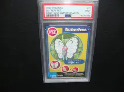1999 Pokemon Burger King UnPerforated Butterfree card #12 Psa 9 Mint - Image 1