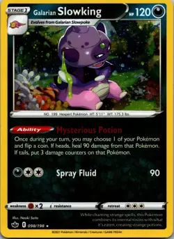 Galarian Slowking (Cosmos Holo) Holofoil Holo Rare Miscellaneous Cards & Product - Image 1