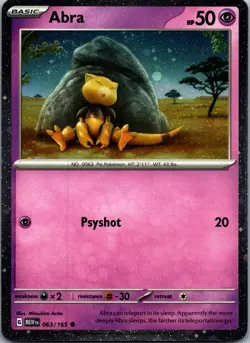 Abra - (Cosmos Holo) Holofoil Promo Miscellaneous Cards & Products 063/165 NM - Image 1