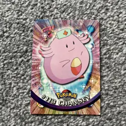 Pokemon Topps Card Chansey #113 TV Animation Edition 2000 - Image 1