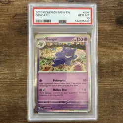 2023 Gengar 094/165 PSA 10 Holo Rare Pokemon Card 151 MEW-EN - Image 1