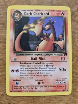 Pokemon Card Dark Charizard Non Holo – 21/82 - Image 1