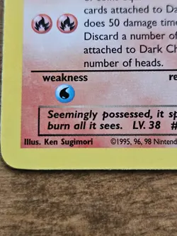 Pokemon Card Dark Charizard Non Holo – 21/82 - Image 3