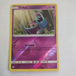 Zubat 54/149 Reverse Holo Sun Moon Pokemon Trading Card TCG - Image 1