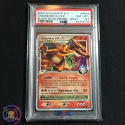 Charizard LV X HOLO RARE DP45 (PSA 8.5 NM/M+) DP Black Star PROMO Pokemon Cards - Image 1