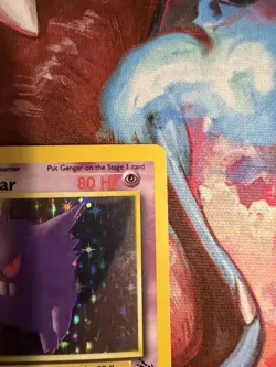 Gengar 5/62 Fossil Holo Light Play Pokemon Tcg Card FAST SHIPPING - Image 3