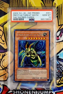 Yu-Gi-Oh! PERFECTLY ULTIMATE GREAT MOTH Sacred Cards Promo TSC-001 PSA 10 GEM - Image 1