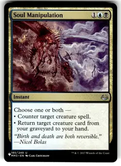 Magic the Gathering MTG Soul Manipulation (185) Modern Masters The List - Image 1