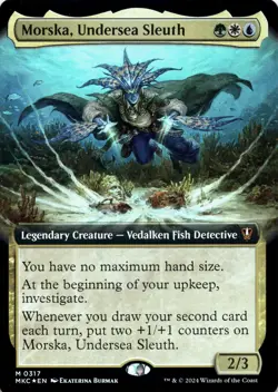 Morska, Undersea Sleuth FOIL EXTENDED ART Magic MTG NM - Image 1