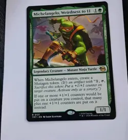 MTG Michelangelo Weirdness to 11 Teenage Mutant Ninja Turtles Rare #121 NM/MINT - Image 2