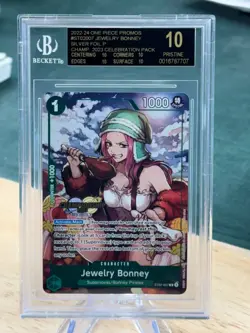 One Piece Card Game Bonney ST02-007 2023 Celebration Silver BGS Black Label 10 - Image 1