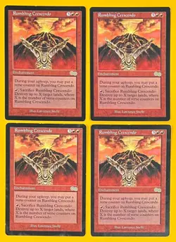 MTG RUMBLING CRESCENDO (x4) Urza's Saga (OldManMTG 011-242) - Image 1