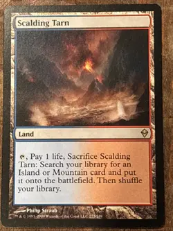 MTG Scalding Tarn (ZEN) Zendikar Regular Rare NM 223/249 - Image 1
