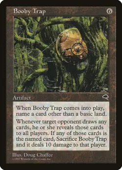 MTG Magic the Gathering Booby Trap (277/350) Tempest MP - Image 1