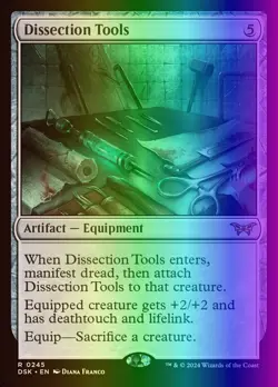 MTG Dissection Tools (245p/199) Duskmourn House of Horror Promos NM FOIL - Image 1