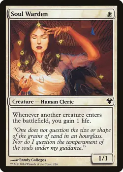 MTG Magic the Gathering Soul Warden (1/33) Modern Event Deck 2014 LP - Image 1