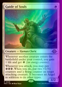 MTG Magic the Gathering Guide of Souls (29/716) Modern Horizons 3 NM FOIL - Image 1