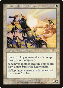 MTG Magic the Gathering Sunstrike Legionnaire (22/145) Legions MP - Image 1