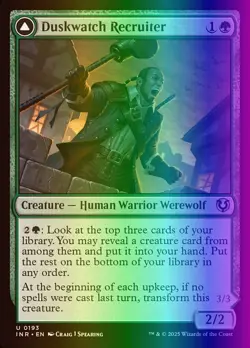 MTG Duskwatch Recruiter (193/612) Innistrad Remastered LP FOIL - Image 1