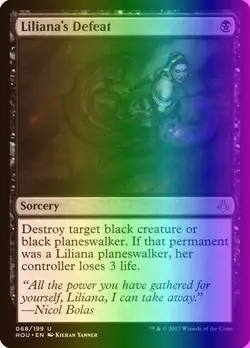 MTG Magic the Gathering Liliana's Defeat (68/257) Hour of Devastation LP FOIL - Image 1