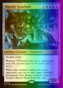 MTG Magic the Gathering Riptide Gearhulk (219/579) Aetherdrift NM FOIL - Image 1