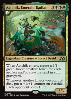 MTG Magic the Gathering Aatchik, Emerald Radian (187/568) Aetherdrift NM - Image 1