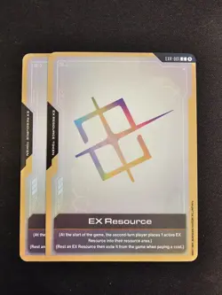 2x EX Resource Card - Gundam TCG Card Game - English - Image 1