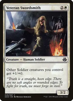 MTG Magic the Gathering Veteran Swordsmith (28/67) DD Elspeth vs. Kiora LP - Image 1