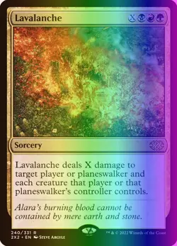 MTG Magic the Gathering Lavalanche (240/686) Double Masters 2022 LP FOIL - Image 1