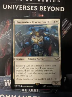MTG Magic the Gathering Ultramarines Honour Guard Warhammer 40,000 (40K) NM - Image 1