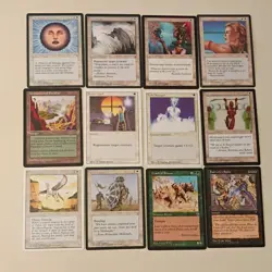 Magic: The Gathering Vintage Visions White Green Black Lot - Rashka, Mesa Pegas… - Image 1