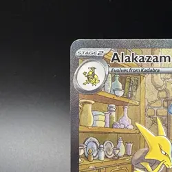 Pokemon Alakazam EX TCG Scarlet Violet-151 Holo Full Art Card 201/165 - Image 2