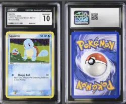 CGC 10 Gem Mint Squirtle EX Fire Red & Leaf Green 82/112 Reverse Holo Pokemon - Image 1