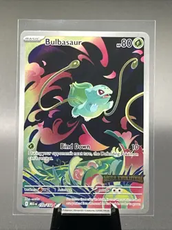 Pokemon Bulbasaur 133/132 Me01: Mega Evolution Illustration Rare Holo 80 HP - Image 1