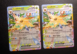 Pokemon TCG, (X2) Leafeon EX 006/131 Prismatic Evolutions Double Rare Holo, NM - Image 1