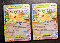 Pokemon TCG, (X2) Leafeon EX 006/131 Prismatic Evolutions Double Rare Holo, NM - Image 2
