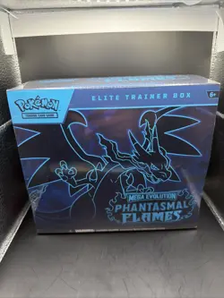 Pokemon TCG Mega Evolution Phantasmal Flames Elite Trainer Box Sealed - Image 1