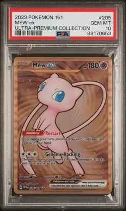 2023 Pokemon 151 Ultra Premium Collection Mew EX 205/165 PSA 10 Gem Metal - Image 1