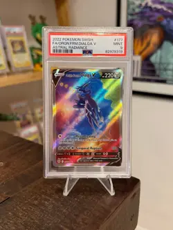 Origin Forme Dialga V Alt Art 177/189 Astral Radiance Pokemon TCG PSA 9 Mint - Image 1