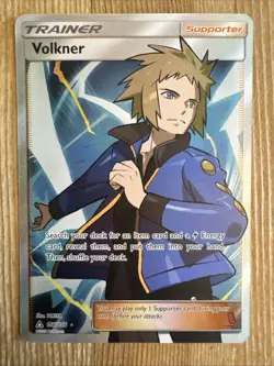 Pokemon TCG - Volkner (Full Art) - 156/156 - Ultra Prism Ultra Rare Trainer NM - Image 1