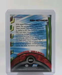 2000 Topps Pokemon TV Ash Ketchum Animation Series 2 #HV1 - Non Holo Blue Label - Image 4