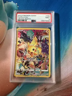 2023 Pokemon SWSH Crown Zenith Pikachu Full Art #160/159 PSA 9 - Image 1