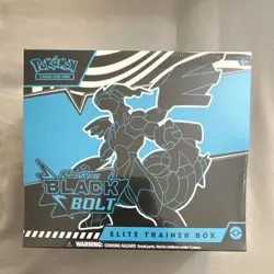 Pokemon TCG Scarlet & Violet Black Bolt Elite Trainer Box Zekrom Thundurus - Image 1