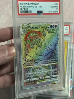 Mewtwo VSTAR (Secret) 079/078 Pokemon GO Holo PSA 10🌟✅ - Image 1