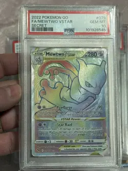Mewtwo VSTAR (Secret) 079/078 Pokemon GO Holo PSA 10🌟✅ - Image 2