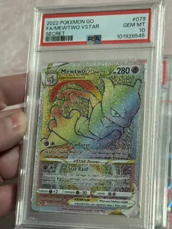 Mewtwo VSTAR (Secret) 079/078 Pokemon GO Holo PSA 10🌟✅ - Image 3