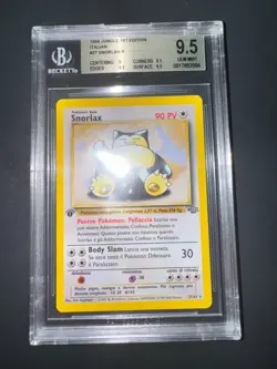 Pokemon Snorlax BGS 9.5 1 ed Jungle 27/64 -no Shining Charizard Crystal - Image 2