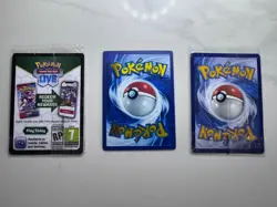 Pokemon TCG 151 UPC Promo Set Mew 053, Mewtwo 052, Metal Mew 205 New Sealed - Image 3