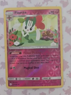 Floette 151/236 Cosmic Eclipse Reverse Holo Pokemon Tcg Card NM - Image 1